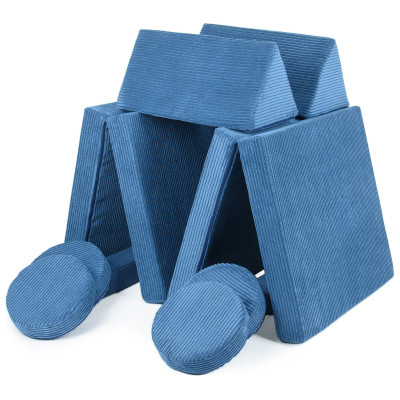 Modulare Kindersofa und Großbausteine-Set 2-in-1